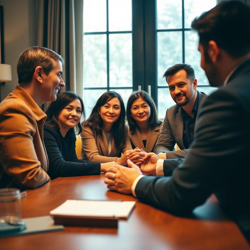 Family meeting with attorney